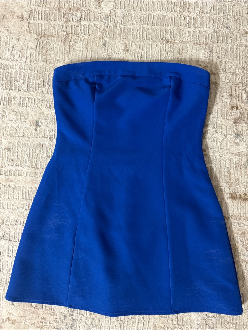 Peppermayo Strapless Cobalt Blue Mini Dress